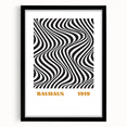 Bohemian Wall Art | Bauhaus 1919 Black and White Optical Boho Print