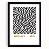 Bohemian Wall Art | Bauhaus 1919 Black and White Optical Boho Print
