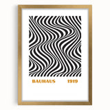 Bohemian Wall Art | Bauhaus 1919 Black and White Optical Boho Print