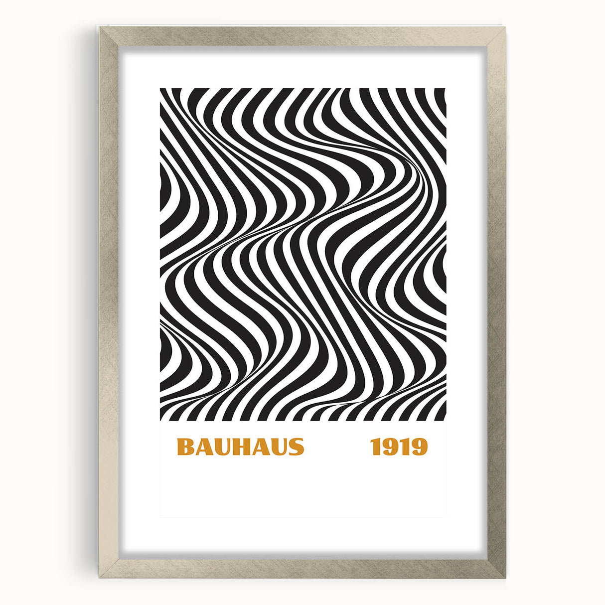 Bohemian Wall Art | Bauhaus 1919 Black and White Optical Boho Print
