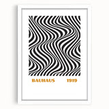 Bohemian Wall Art | Bauhaus 1919 Black and White Optical Boho Print