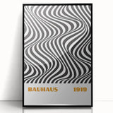 Bohemian Wall Art | Bauhaus 1919 Black and White Optical Boho Print