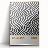 Bohemian Wall Art | Bauhaus 1919 Black and White Optical Boho Print