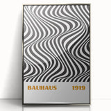 Bohemian Wall Art | Bauhaus 1919 Black and White Optical Boho Print
