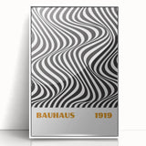 Bohemian Wall Art | Bauhaus 1919 Black and White Optical Boho Print