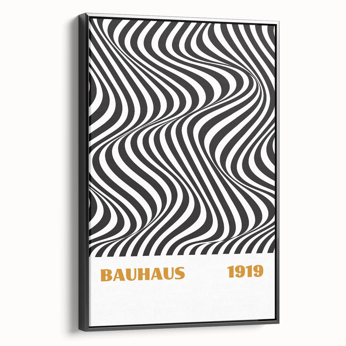 Bohemian Wall Art | Bauhaus 1919 Black and White Optical Boho Print