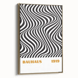 Bohemian Wall Art | Bauhaus 1919 Black and White Optical Boho Print