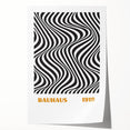 Bohemian Wall Art | Bauhaus 1919 Black and White Optical Boho Print