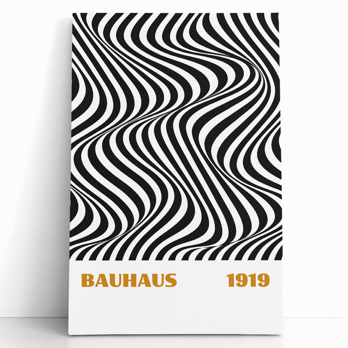 Bohemian Wall Art | Bauhaus 1919 Black and White Optical Boho Print