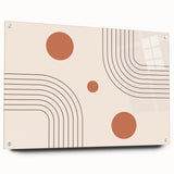 Bohemian Wall Art - Modern Geometric Boho Decor with Earthy Tones