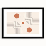 Bohemian Wall Art - Modern Geometric Boho Decor with Earthy Tones