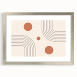 Bohemian Wall Art - Modern Geometric Boho Decor with Earthy Tones