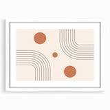 Bohemian Wall Art - Modern Geometric Boho Decor with Earthy Tones
