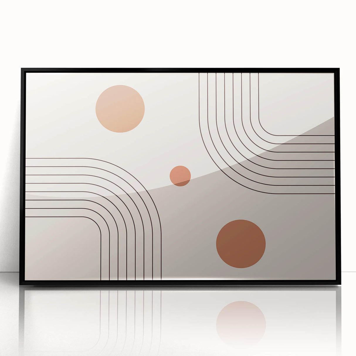 Bohemian Wall Art - Modern Geometric Boho Decor with Earthy Tones