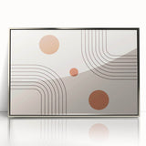 Bohemian Wall Art - Modern Geometric Boho Decor with Earthy Tones