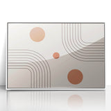 Bohemian Wall Art - Modern Geometric Boho Decor with Earthy Tones