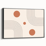 Bohemian Wall Art - Modern Geometric Boho Decor with Earthy Tones