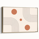 Bohemian Wall Art - Modern Geometric Boho Decor with Earthy Tones