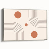 Bohemian Wall Art - Modern Geometric Boho Decor with Earthy Tones