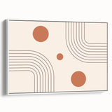 Bohemian Wall Art - Modern Geometric Boho Decor with Earthy Tones