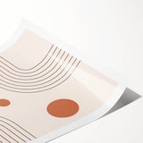 Bohemian Wall Art - Modern Geometric Boho Decor with Earthy Tones