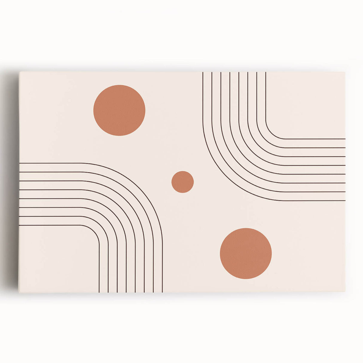 Bohemian Wall Art - Modern Geometric Boho Decor with Earthy Tones