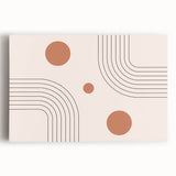 Bohemian Wall Art - Modern Geometric Boho Decor with Earthy Tones