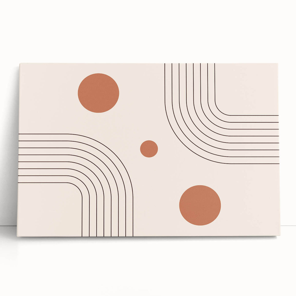 Bohemian Wall Art - Modern Geometric Boho Decor with Earthy Tones