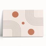Bohemian Wall Art - Modern Geometric Boho Decor with Earthy Tones