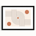 Bohemian Wall Art - Retro Geometric Boho Decor with Terracotta Tones