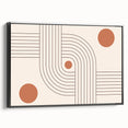 Bohemian Wall Art - Retro Geometric Boho Decor with Terracotta Tones