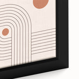 Bohemian Wall Art - Retro Geometric Boho Decor with Terracotta Tones