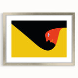 Boho Chic Wall Hanging - Bold Abstract Bohemian Art in Red and Yellow