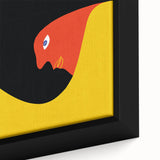 Boho Chic Wall Hanging - Bold Abstract Bohemian Art in Red and Yellow