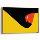 Boho Chic Wall Hanging - Bold Abstract Bohemian Art in Red and Yellow