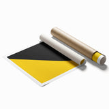 Boho Chic Wall Hanging - Bold Abstract Bohemian Art in Red and Yellow