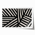 Boho Wall Decor - Modern Black and White Abstract Bohemian Canvas