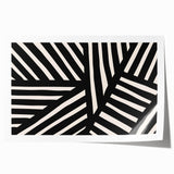 Boho Wall Decor - Modern Black and White Abstract Bohemian Canvas