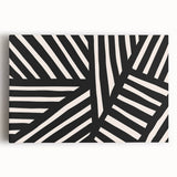 Boho Wall Decor - Modern Black and White Abstract Bohemian Canvas