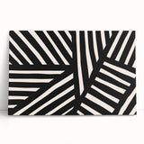 Boho Wall Decor - Modern Black and White Abstract Bohemian Canvas