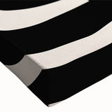 Boho Decor Canvas - Bold Black and White Abstract Bohemian Wall Art