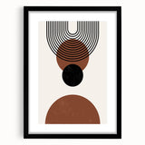 Bohemian Wall Art | Minimalist Geometric Circles Print | Boho Decor