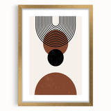 Bohemian Wall Art | Minimalist Geometric Circles Print | Boho Decor