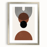 Bohemian Wall Art | Minimalist Geometric Circles Print | Boho Decor