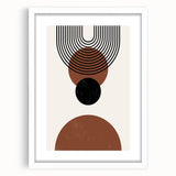 Bohemian Wall Art | Minimalist Geometric Circles Print | Boho Decor