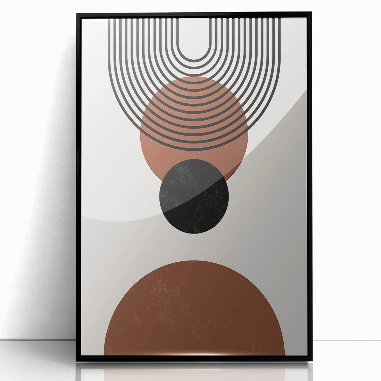 Bohemian Wall Art | Minimalist Geometric Circles Print | Boho Decor