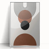 Bohemian Wall Art | Minimalist Geometric Circles Print | Boho Decor