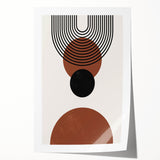 Bohemian Wall Art | Minimalist Geometric Circles Print | Boho Decor