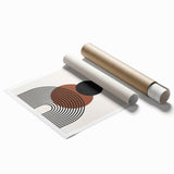 Bohemian Wall Art | Minimalist Geometric Circles Print | Boho Decor