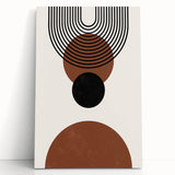 Bohemian Wall Art | Minimalist Geometric Circles Print | Boho Decor